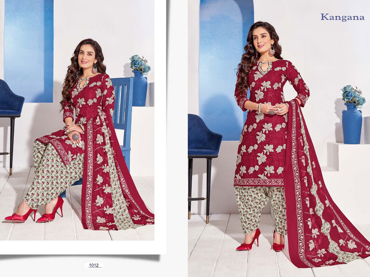 Ganesha Kangana 1 Daily Casual Wear Cotton Printed Dress Material Collection